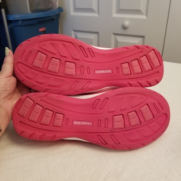 Women's Lands End Sneakers Size 11B 61616 Red Slip On - Picture 5 of 5